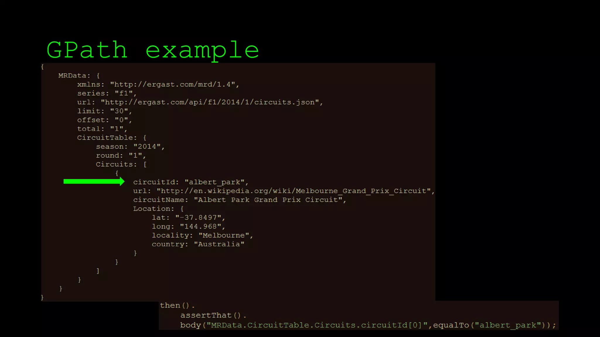 GPath example
http://goessner.net/articles/JsonPath/
 