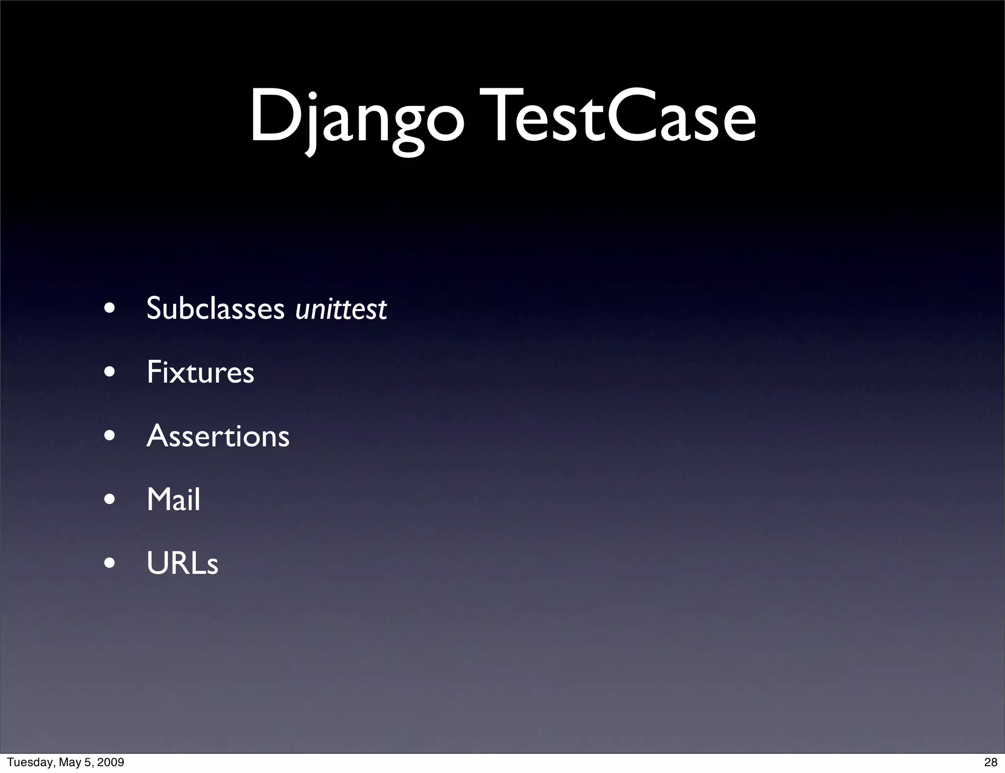 Django Testing