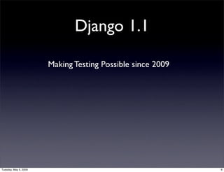 Django Testing