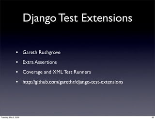 Django Testing