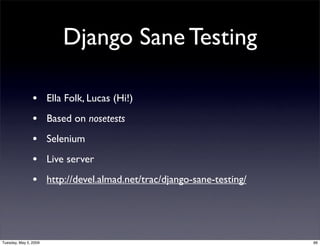 Django Testing