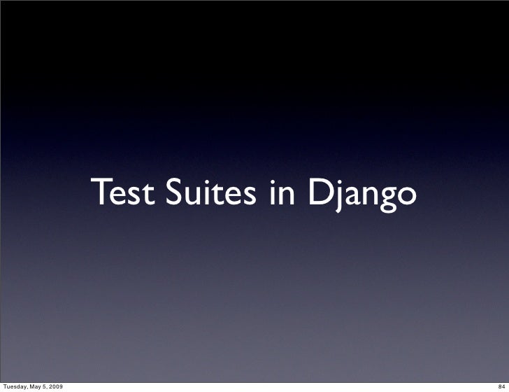 Django test case