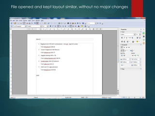 File opened and kept layout similar, without no major changes
 