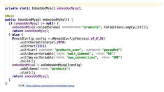 Link: https://github.com/wix/wix-embedded-mysql
 