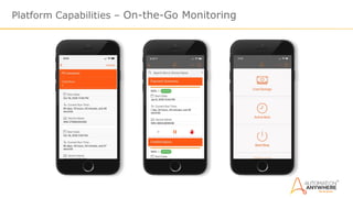 Platform Capabilities – On-the-Go Monitoring
 