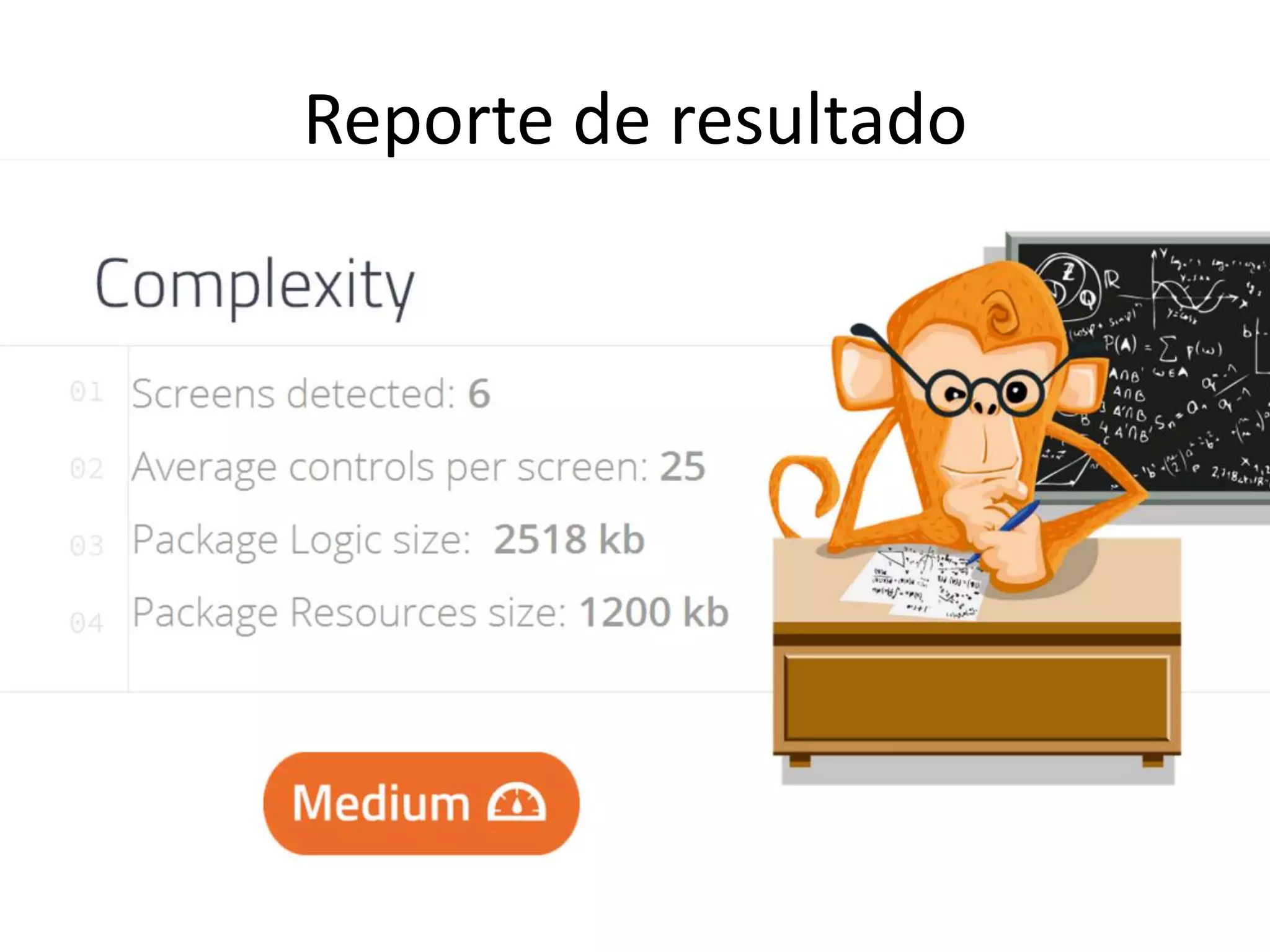 Reporte de resultado
 