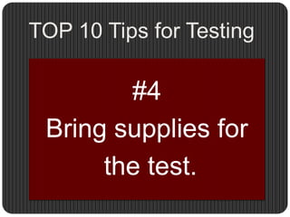 TOP 10 Tips for Testing