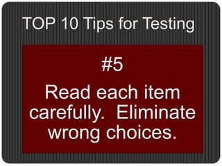 TOP 10 Tips for Testing