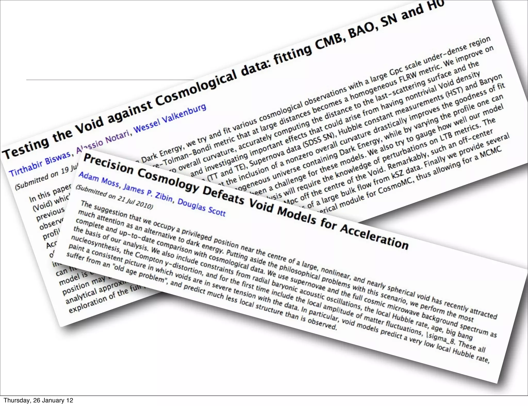 Thursday, 26 January 12
 