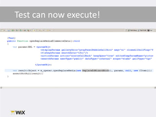 Test can now execute!