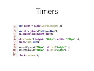 Timers
 
