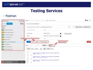 Testing Services
• Postman
 