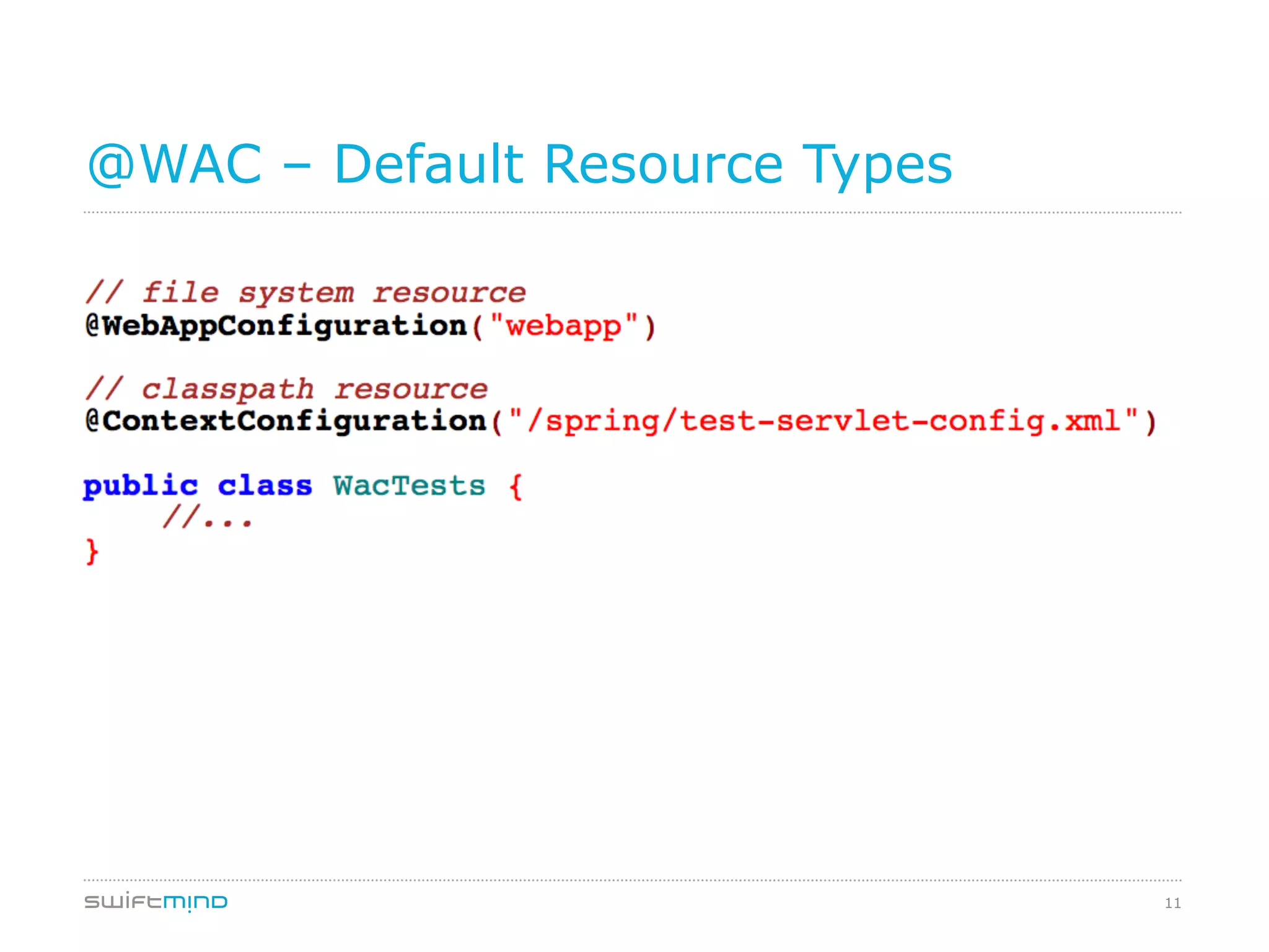 11
@WAC – Default Resource Types
 