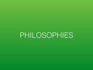 TestingEnd to End
start coding feature complete ship it!
deﬁne user scenarios
automate scenarios
test the tests
run in multiple browsers
JS PYTHON RUBY …
Run locally
Run in CI
Pick key features / user actions
 