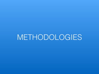 SELENIUM!
Collection of tools / APIs which enable
programmatic control of a web browser.
!
NIGHTWATCH!
Provides abstraction on top of Selenium API to
make writing end to end tests easier.
!
!
Unit Testing
End to End Testing
 