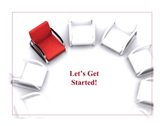 Let’s Get
     Started!



17   © Development Dimensions Int’l, Inc.
 