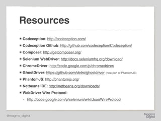 Testing with Codeception | PPT