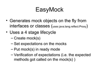 Testing – With Mock Objects | PPT