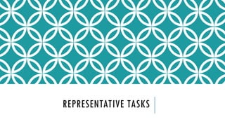 REPRESENTATIVE TASKS
 