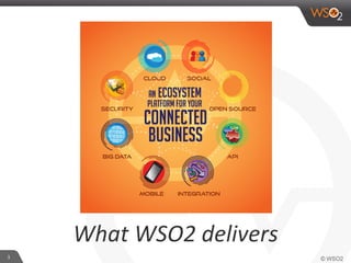 3
What
WSO2
delivers