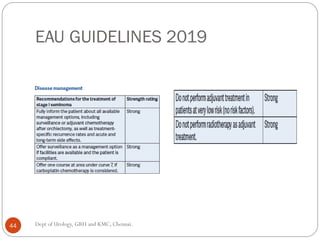 EAU GUIDELINES 2019
44 Dept of Urology, GRH and KMC, Chennai.
 