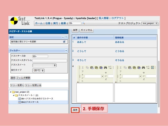 超簡単 なtestlinkの使い方