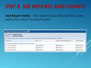 Testlink Coverage Report Example TestLink introduction | PPT