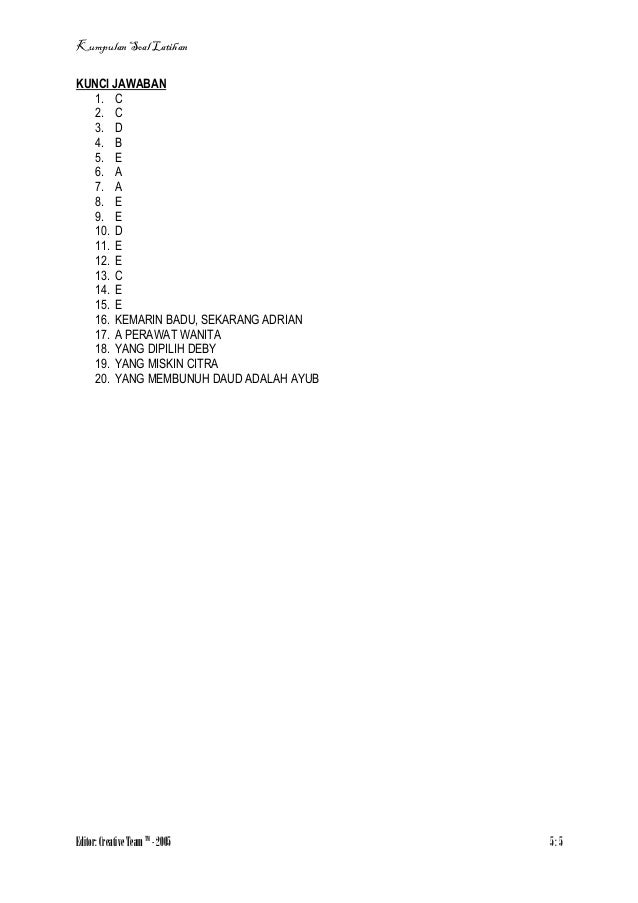 Soal CPNS - Test logika formil