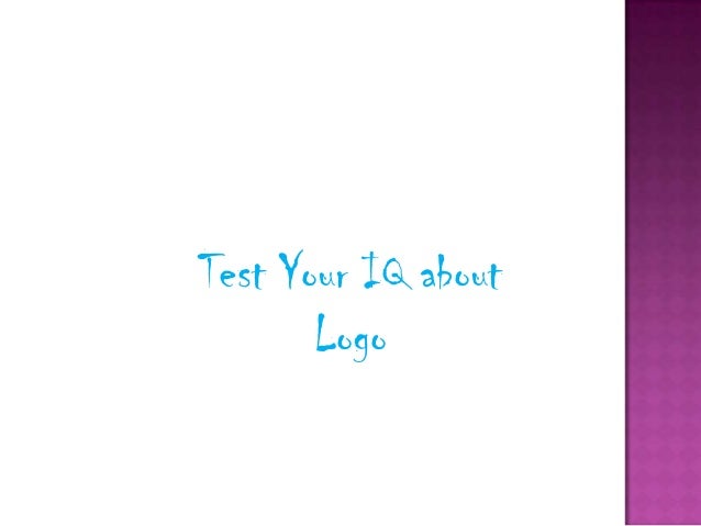 Logo - test your IQ