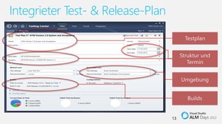 Integrieter Test- & Release-Plan

                                        Testplan




                                   13
 
