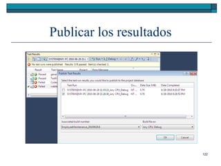 Publicar los resultados




                          122
 