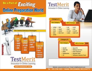 Test Merit   online education business brochure