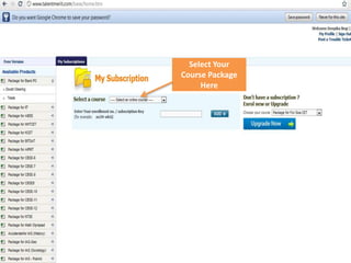 Select Your
Course Package
Here
 