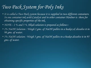 Testing Ink Solubility Test methods for ink testing | PPT