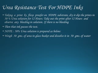 Ink Performance Testing Labs Test methods for ink testing | PPT