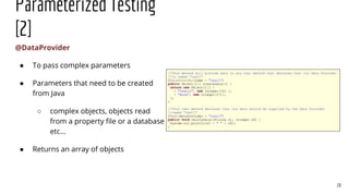 Parameterized Unit Testing TestNG - The Next Generation of Unit Testing | PDF