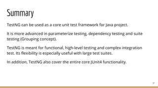 TestNG - The Next Generation of Unit Testing | PDF