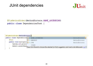 JUnit dependencies
34
 