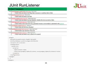 JUnit RunListener
36
 