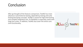 TestNG vs Junit | PPTX