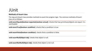 TestNG vs Junit | PPTX