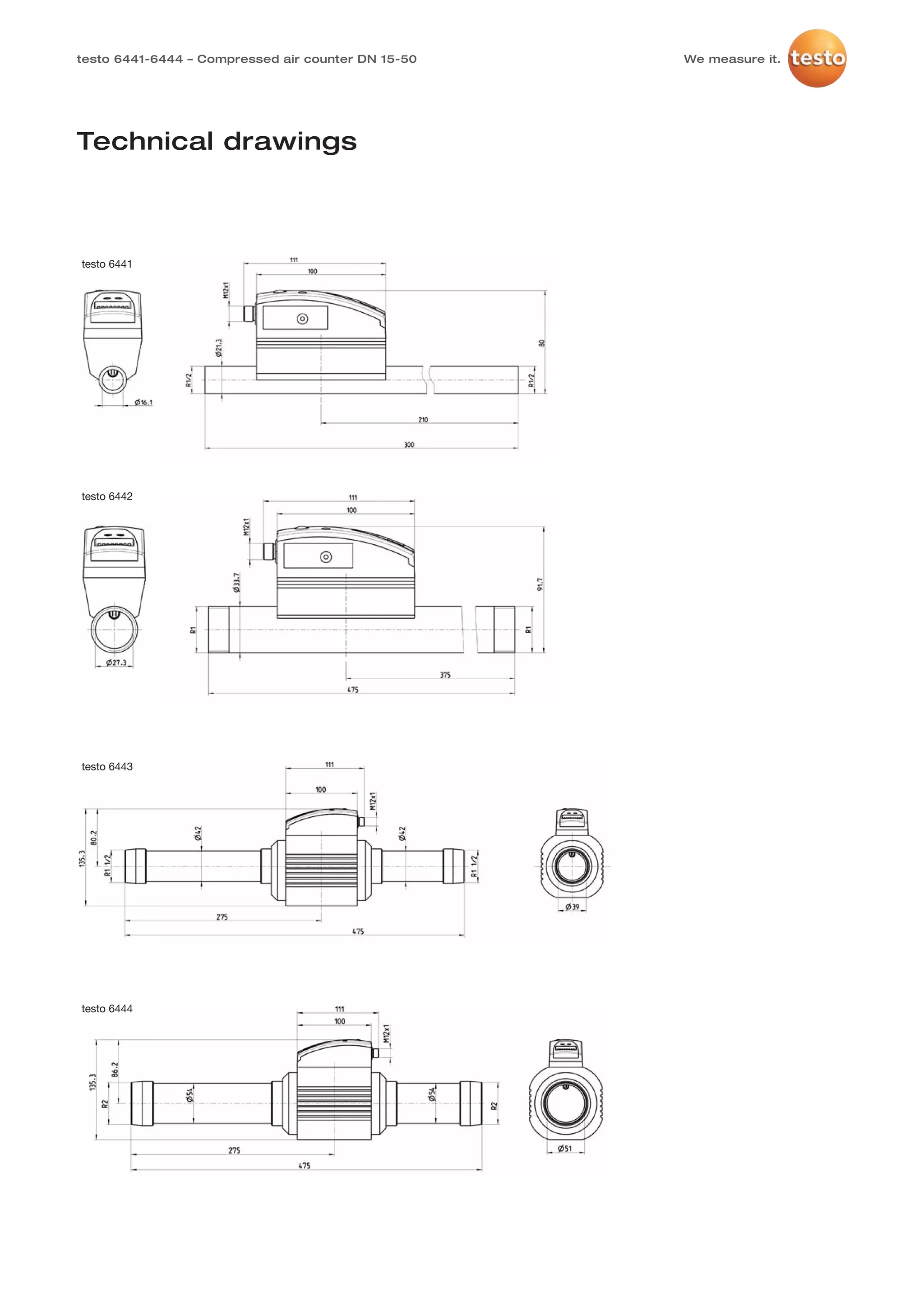 Testo - 6441-6444 - Compressed air counter | PDF