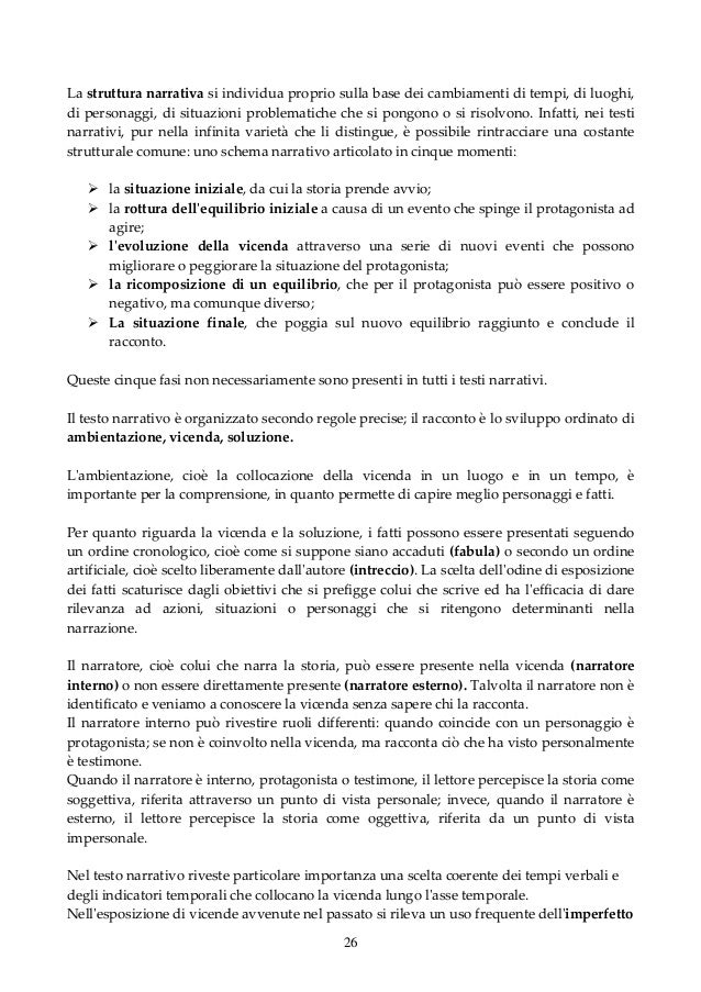 Come Si Scrive Un Testo Narrativo