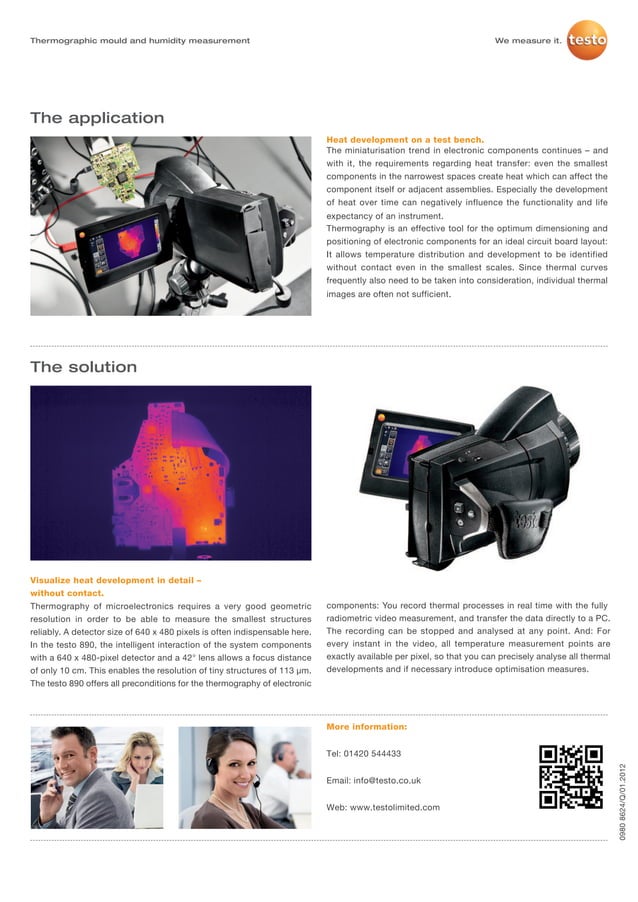 Testo thermography of micro electronics | PDF