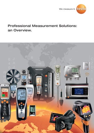We measure it.




Professional Measurement Solutions:
an Overview.
 