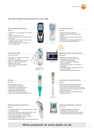 Testo Instruments 2012 overview | PDF