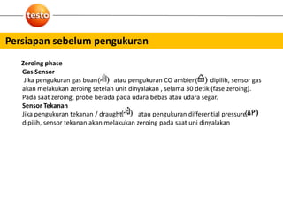 Testo O2 Sensor Zeroing Testo 310 – flue gas analyzer | PPTX