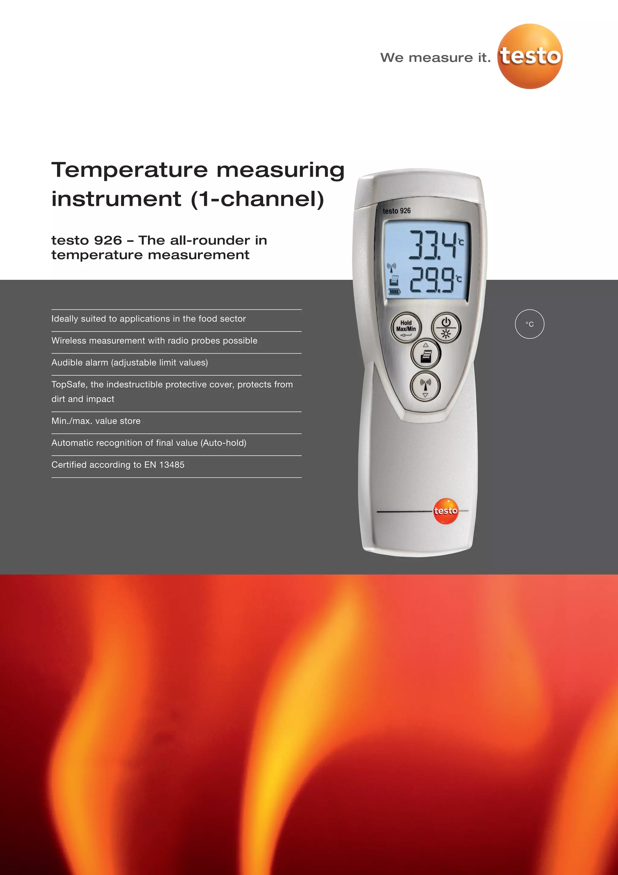 Testo 926 datasheet 2012 | PDF | Consumer Electronics | Technology ...