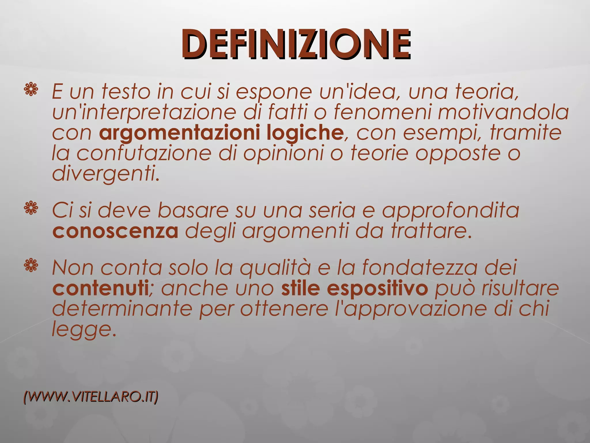 Testo argomentativo | PPT