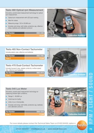 Testo Rpm Adapter Testo catalogue 2013 | PDF